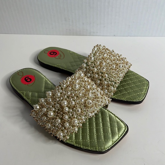 Sam Edelman Shoes Sam Edelman Elijah Satin With Pearls Pistachio